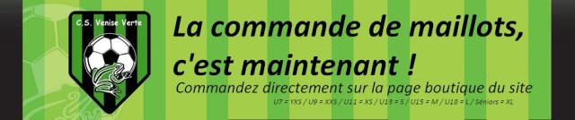 bandeau rayé CSVV maillots